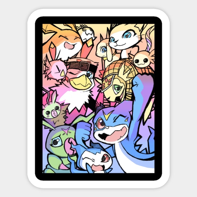 Digimon Adventure 2 Sticker by PaulDrawsArt